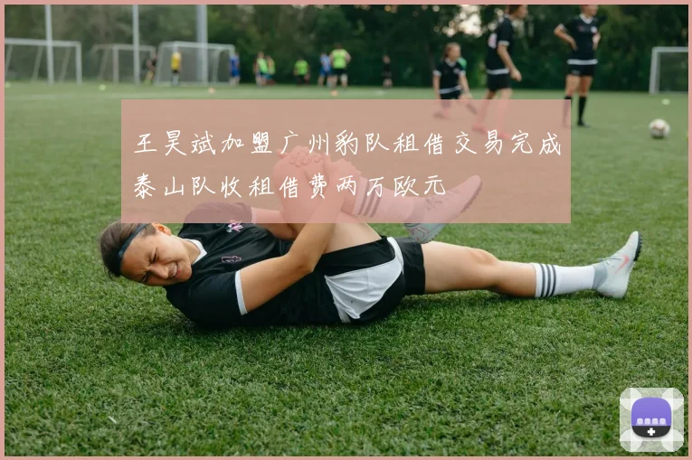 王昊斌加盟广州豹队租借交易完成泰山队收租借费两万欧元